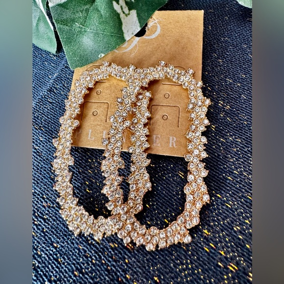 Plunder Jewelry - Plunder Gold Crystal Baroque Earrings